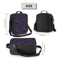 thumbnail image 2 of Hirioo Colorful Insects for Insulated Lunch Bag with Adjustable Shoulder Strap for Work, School, Travel and Picnics, Leakproof and Eco-Friendly, 2 of 8