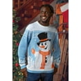 thumbnail image 6 of Adult Male Friendly Snowman Ugly Christmas Sweater, 6 of 10