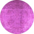 thumbnail image 1 of Ahgly Company Indoor Round Persian Purple Traditional Area Rugs, 4' Round, 1 of 4