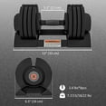 thumbnail image 3 of Soozier 4-Level Adjustable Dumbbells with Non-Slip Handles and Tray, 3 of 10