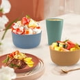 thumbnail image 6 of Logianis Wheat Straw Dinnerware Sets Unbreakable Reusable Microwave Plates and Bowls Sets 16 Piece, 6 of 8