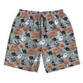 thumbnail image 2 of Honeii's Happy Halloween Print Men's Casual Shorts with Drawstring，Swim Trunks Quick Dry Beach Shorts, 2 of 5
