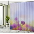 thumbnail image 5 of Ambesonne Floral Shower Curtain, Onion Flowers Pastel, 69"Wx70"L, Purple Blue, 5 of 5