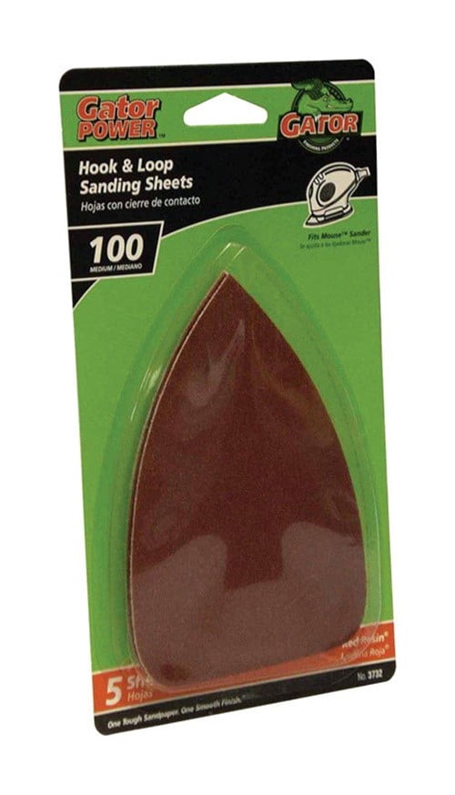 Gator 0039859 Gator Resin Bonded Sanding Sheet, 5 x 3.50 in., 100 Grit