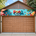 thumbnail image 5 of LUUFILx Pool Party Decorations Banner Backdrop Summer Party Supplies Photography Props Outdoor Celebration Background Happy Birthday Beach Theme, 5 of 7