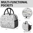 thumbnail image 6 of Womens Doodle Sports Icons Pattern Lunch Box for Work,Insulated Lunch Bag for Women,Loncheras Para Mujer,Leakproof Adult Lunch Bag for Work,Beach,Travel,Picnic,Camping, 6 of 7