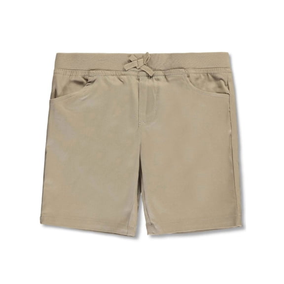 French Toast Big Girls’ Wrinkle No More Pull-On Tie-Front Shorts (Sizes 7 – 20) Color: khaki Size: 2t