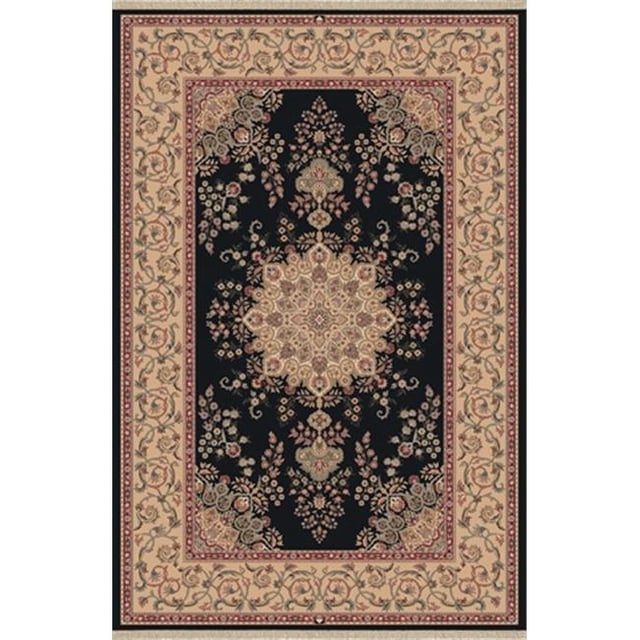 Dynamic Rugs BR697201090 Brilliant 5 ft. 3 in. x 7 ft. 7 in. 7201-090 Rug - Black