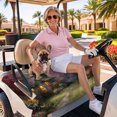 thumbnail image 3 of Golf Cart Seat Covers for 2 Seater,Country Forest Microfiber Cart Seat Towel Blanket,Fall Farmhouse Trees Cabin Nature Scenery Absorbent NonSlip Bench Seats Protector for Golf Course 51"x31", 3 of 9