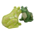 thumbnail image 5 of Ribbit Love Green Tree Frogs Toads Kissing Ceramic Salt And Pepper Shakers Set, 5 of 9