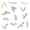D, variant on Electrostatic Window Film Sticker, Anti-Bird Strike Glass Decal, Transparent Static Cling Protection Film for Home Office Patio Door Safety