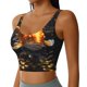 thumbnail image 2 of Balery Golden Koi And Treasure Sujetadores deportivos con espalda cruzada para mujer, acolchados, sin costuras, de alto impacto, ideales para yoga, gimnasio, entrenamiento y fitness.-Small, 2 of 8