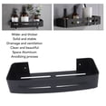 thumbnail image 4 of Bathroom Shower Shelf, Single Layer Space Aluminum Floating Wall Shelves With Hooks, 4 of 8