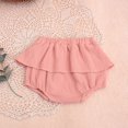thumbnail image 2 of CAIVO Children Linen Blended Cute Flower Shorts Culottes Boho Toddler Daily Wear, 2 of 3