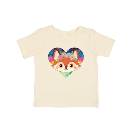 

Inktastic Fox Lover Heart Cute for Girls Gift Baby Girl T-Shirt