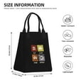 thumbnail image 4 of XMXT Reusable Lunch Bag Women, Game Slogan Icon Print Insulated Lunch Tote for Office Travel, 4 of 8
