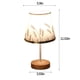 thumbnail image 3 of Lámpara de escritorio LED de madera maciza, lámpara de lectura de estudio de tela estable, adecuada para decoración del hogar, luz de noche cálida lisa de lino, iluminación interior, lámpara de lectur, 3 of 6