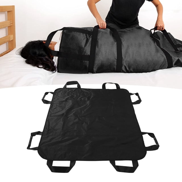 Positioning Bed Pad, Wide Strap Patient Transfer Handles Waterproof Transfer Blanket for Hospital