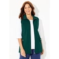 thumbnail image 2 of Catherines Women's Plus Size Suprema Studio Zip Front Vest, 2 of 6