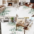 thumbnail image 5 of Teal Botanical Area Rug 6x9 FT, Non Slip Living Room Throw Carpet, Sage Green Eucalyptus Leaves Watercolor Washable Soft Large Floor Carpet Non-Shedding Rug for Bedroom Dining Room Play Room, 5 of 9