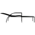 thumbnail image 3 of vidaXL Sun Lounger with Footrest PE Rattan Black, 3 of 5