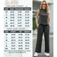 thumbnail image 5 of Conjunto de dos piezas Lepunuo para mujer, vestido de cuello alto con rayas de verano, 5 of 5