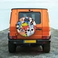 thumbnail image 4 of Haiem Spare Tire Cover , Wheel Cover with Funny Cats printed, Camper Spare Tire Cover Fit for Jeep Wrangler Rv SUV Truck Travel Trailer-15 inch, 4 of 8