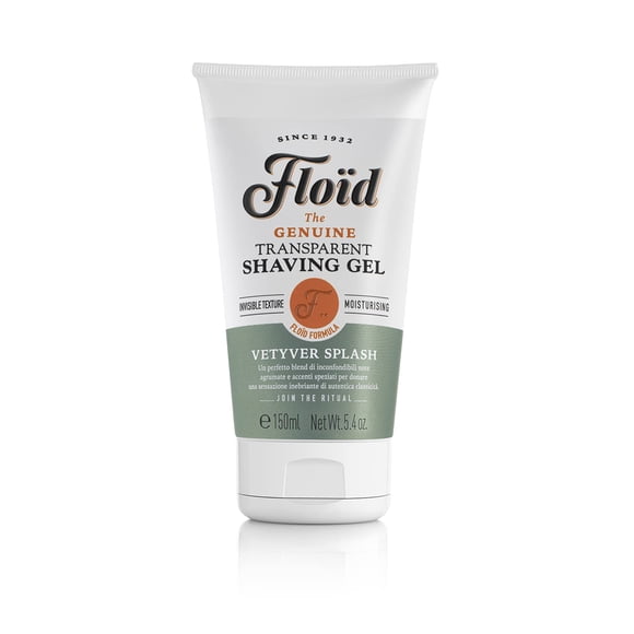 Floid Vetyver Splash Gel de afeitar transparente 5.4 FL Oz Hecho en ITALIA