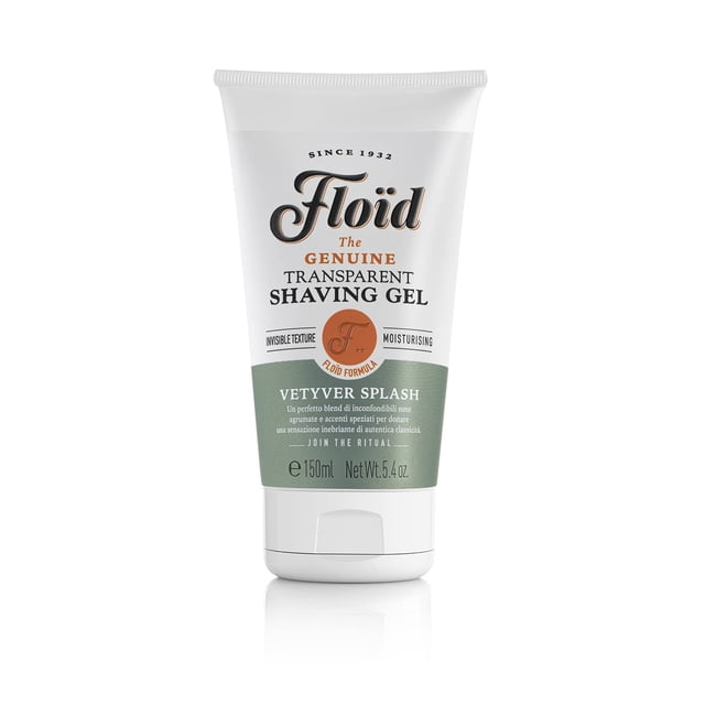 Floid Vetyver Splash Gel de afeitar transparente 5.4 FL Oz Hecho en ITALIA