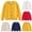 Dark Blue, variant on Cardigan for Girls,Unisex Kids Hand Crochet Round Neck Knit Cardigan Sweater Cotton Long Sleeve,Girls Sweaters Yellow 2-3 Years