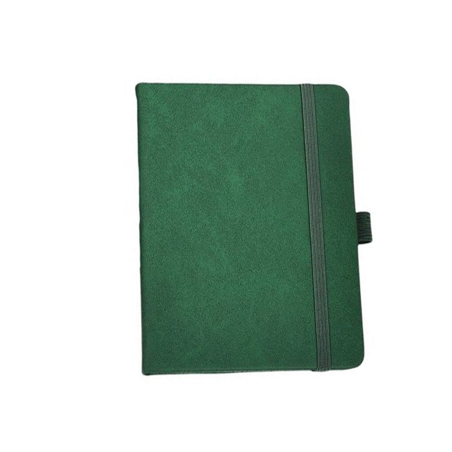 Cubierta de PU Cuaderno Profesional Estilo simple Escritura a mano Bloc de notas Útiles escolares Estudiantes Bloc de notas Herramientas de grabaciónverde A7Porcelana Deng Xun unisex