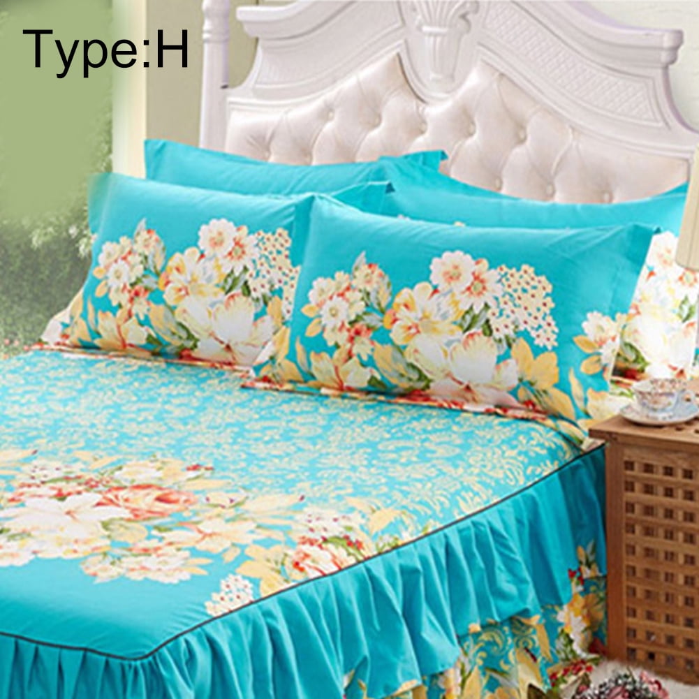 New Sanding Bedspread Queen Bed Skirt Thickened Fitted Sheet Single