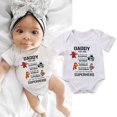 thumbnail image 4 of Baby Romper Siamese Baby Fart Attire Letter Cartoon Superman Print Romper, 4 of 6