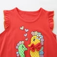 thumbnail image 4 of Summer Clothes for Toddler Boys and Girls Tank Top and Shorts Kids Cotton Sleeveless Outfit Orange 2-3 Years, 4 of 6