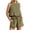 short sets 111#Green, variant on WAYUTE Short Sets Women 2 Piece Outfits Sleeveless Solid Color High Waisted Loose Tank Top Shorts Summer Outfits for Casual Formal Business
