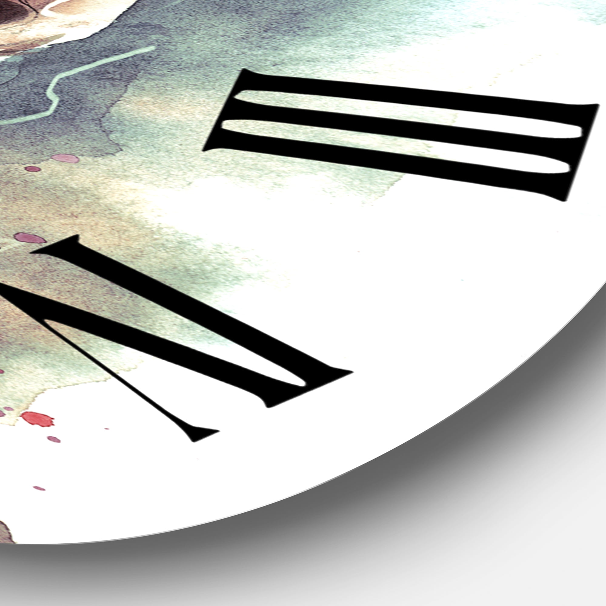 Designart 1 in Quartz Traditional Wall Clock