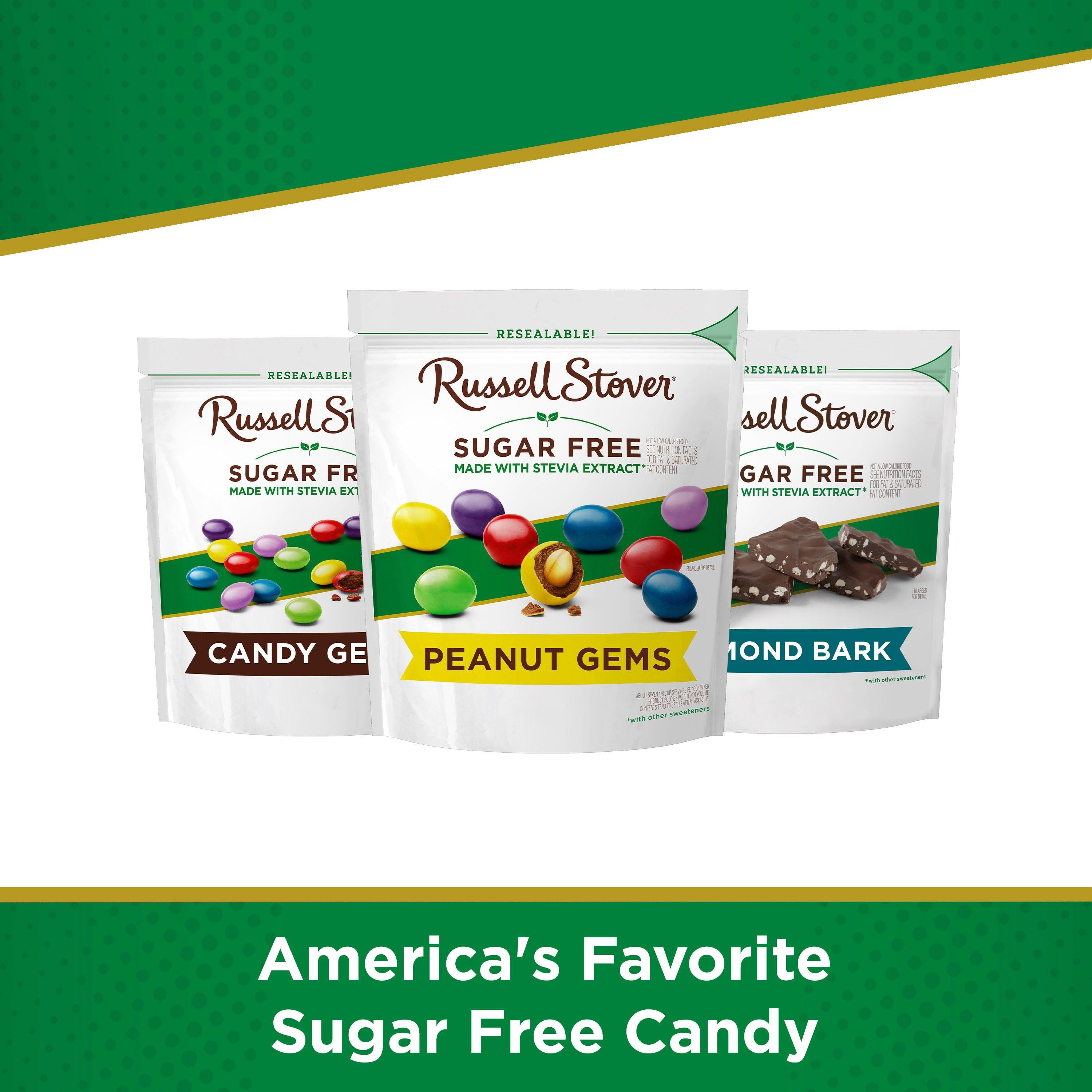 Russell Stover Sugar Free Candy Coated Chocolate Peanuts - 7.5 oz Packaging may vary
