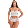 thumbnail image 4 of DARING DIVA Women's High-Waisted Extended Crotch Panties 3 Pcs XL Black, Beige, White, 4 of 6
