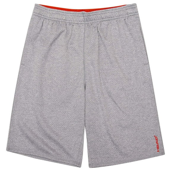 HEAD Youth Fleece Lined Boys Shorts Gray, Large 14/16