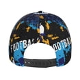 thumbnail image 6 of Daiia Football print Baseball Cap Men Women Golf Dad Hat Adjustable Original Classic Low Profile Hat Unconstructed Plain Cap, 6 of 9