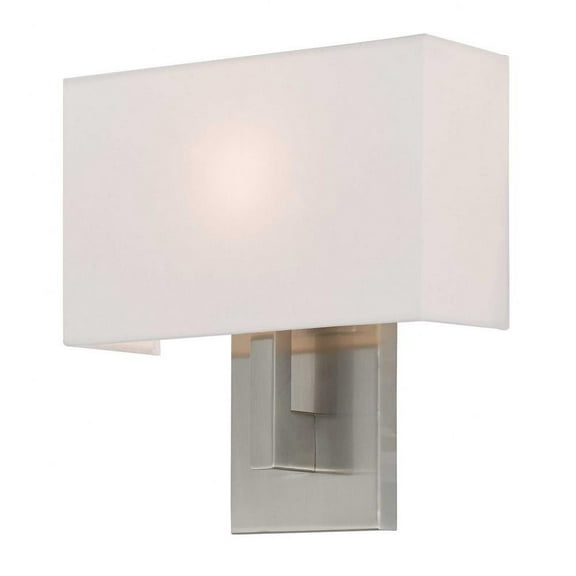 1 Light Ada Wall Sconce in Contemporary Style 11 inches Wide By 12 inches High-Brushed Nickel Finish Bailey Street Home 218-Bel-2513279