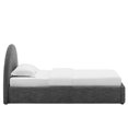 thumbnail image 4 of Platform Bed Frame, Twin Size, Grey Gray, Fabric, Bedroom, Modern Contemporary HB36778, 4 of 9