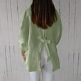 thumbnail image 5 of Women's 2024 Hot Back Lace Up Design Shirt Solid Color Cardigan Top Fall Sweaters for Women Petite Knit Open Front Sweater Soft Cardigan Sweater Fall Cardigan for Women Come Mono Cardigan Womens Tan, 5 of 5