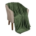 thumbnail image 6 of Superior Alaska Diamond Fleece Blanket 90" x 106", Lightweight Soft Bed Blankets, King Size, Green, 6 of 9