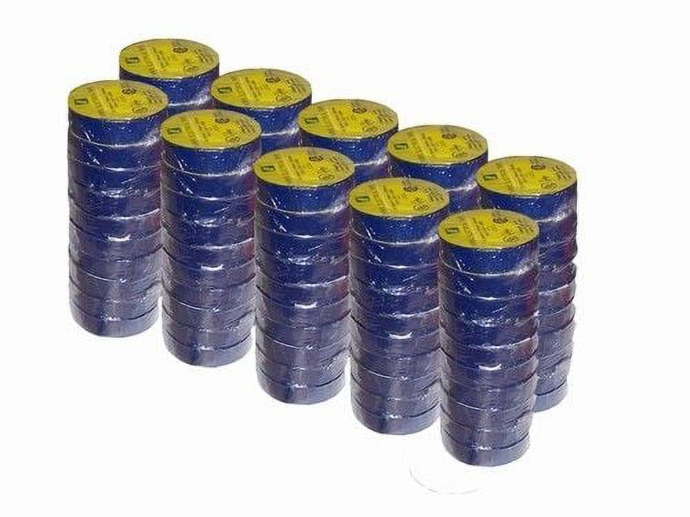 Electrical Tape 3/4" X 66' Ul/Csa 100 Roll Case Several Colors., Blue