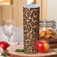 thumbnail image 2 of Leopard Print 20oz Stainless Steel Skinny Tumbler – Vacuum Insulated Slim Travel Cup with Lid & Stainless Steel Straw, 360° Full Wrap Printed Tumbler for Home, Office & Outdoor Use, 2 of 6
