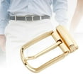 thumbnail image 6 of Milageto Reversible Belt Buckle Alloy Rectangle Pin Buckle for Fathers Day Dress Belt gold, 6 of 8