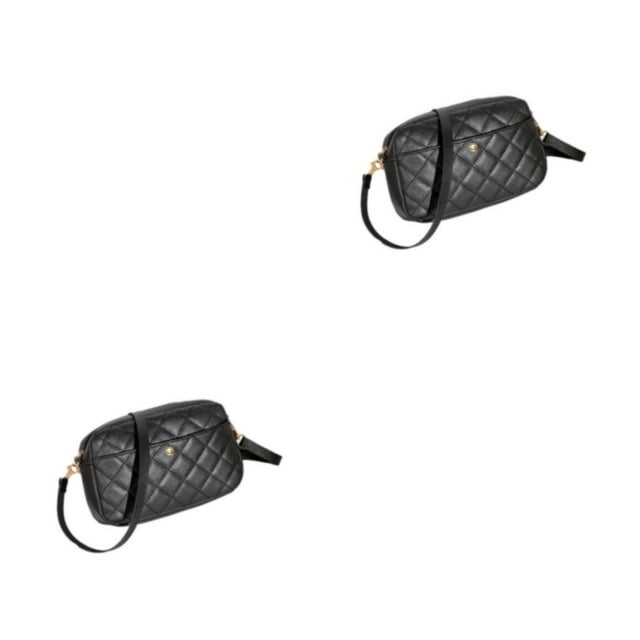 Youkk Wide Application Handbag Lightweight And Portable Messenger Bag Fashionable And Versatile Gifts black 2Set