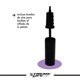 thumbnail image 5 of Pelota Pilates Xtreme Life Gym Profesional 75cm plateado Hasta 300 Kilos, 5 of 7