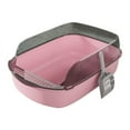 thumbnail image 4 of Bac à Litière pour Chat Détachable Grand Robuste Semi-Fermé Ouvert Rose, 4 of 8